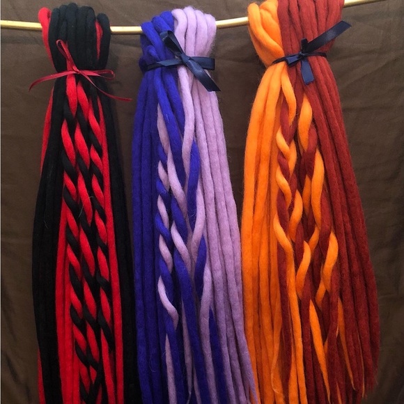 Wool dreads in fall colors! - Picture 1 of 4